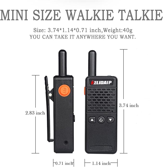 ELIDAIP T-M2 Mini Walkie Talkies - Image 3