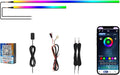 2026 Upgraded Acrylic Interior Car LED Strip Light Dual-Zone Wireless App by AMKI