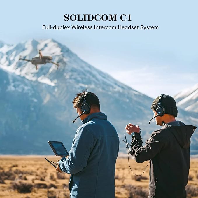 Hollyland Solidcom C1 3-Person 1100ft Full-Duplex Wireless Headset Intercom - Image 2