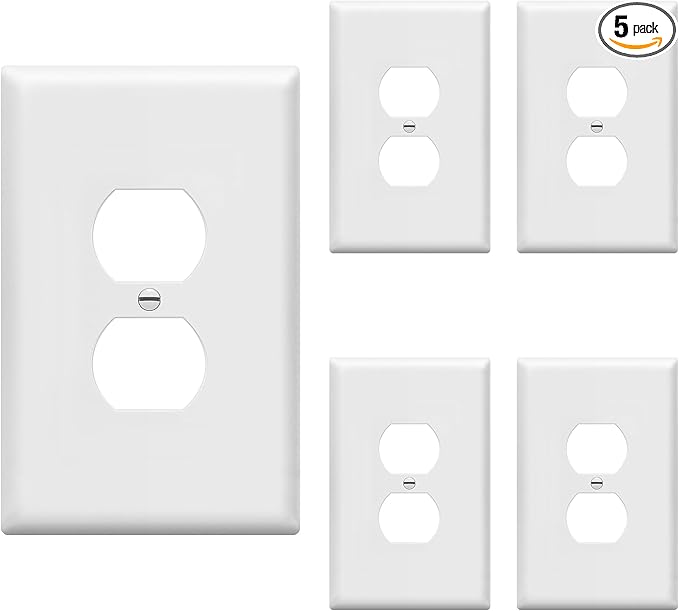 ENERLITES Jumbo Duplex Receptacle Outlet Wall Plate, Large Electrical Outlet by Enerlites