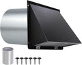 6 Inch Hooded Wall Vent with Screen and Damper, 6 Inch Wall Exhaust Vent Cover by JYINCPED
