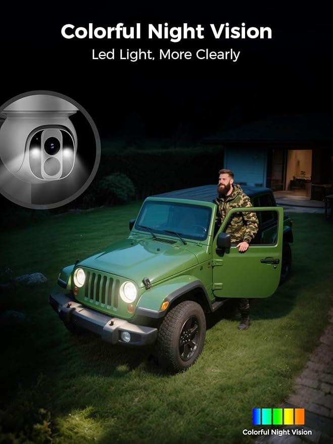Solar Security Camera Outdoor Wireless WiFi Pro, 4MP Color Night Vision - Image 6