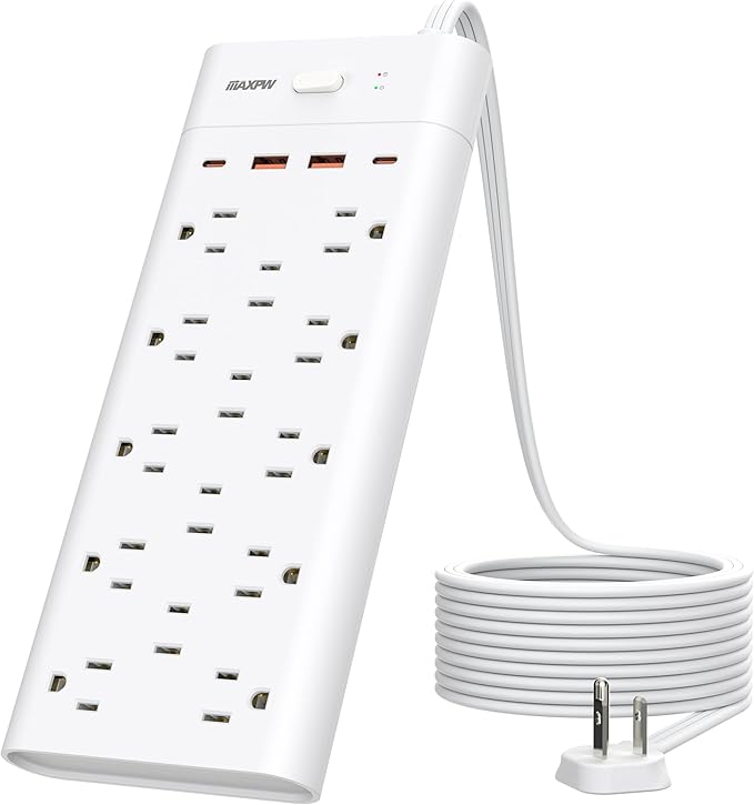 Power Strip Surge Protector Outlet Extender - Image 8