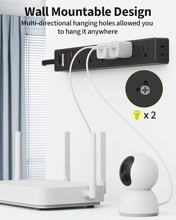 10 Ft Power Strip Surge Protector - Image 7
