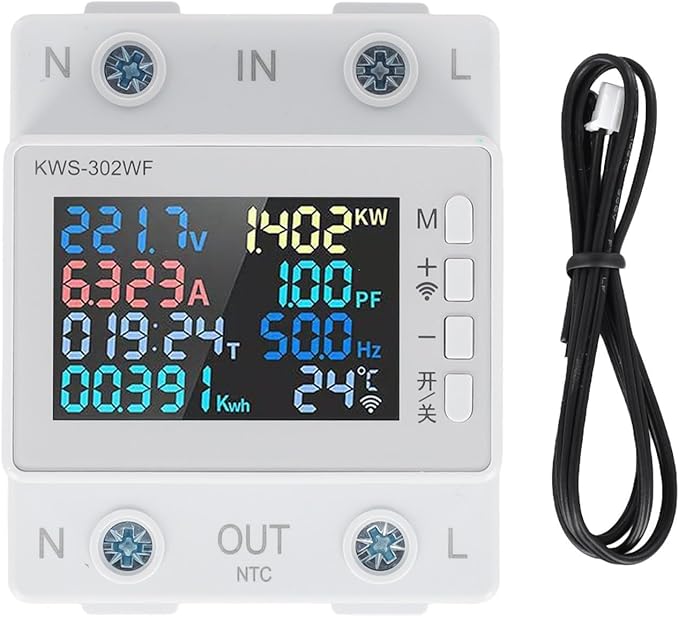 LCD Digital Energy Meter, Single Phase Energy Meter, Din Rail Electricity Usage by Unknown