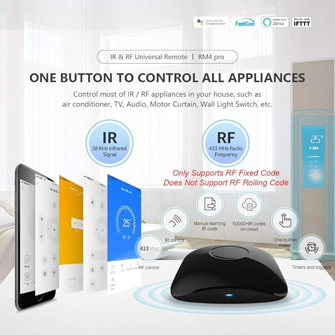 Broadlink RM4 pro Smart IR/RF Remote Control Hub - Image 6