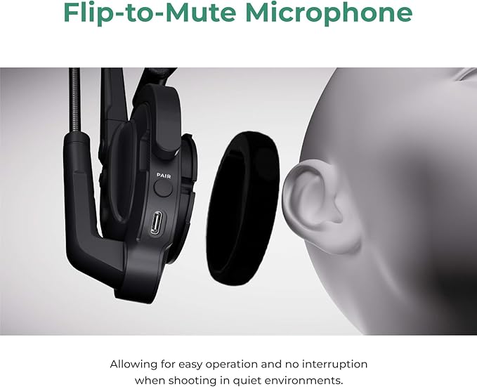 Accsoon Como MIC02-H Wireless Headset Intercom System Host Headset Full Duplex - Image 5