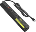 JUNNUJ Heavy Duty 20 Amp Power Strip 4800J, High Amp Surge Protector 6 Outlet by JUNNUJHome