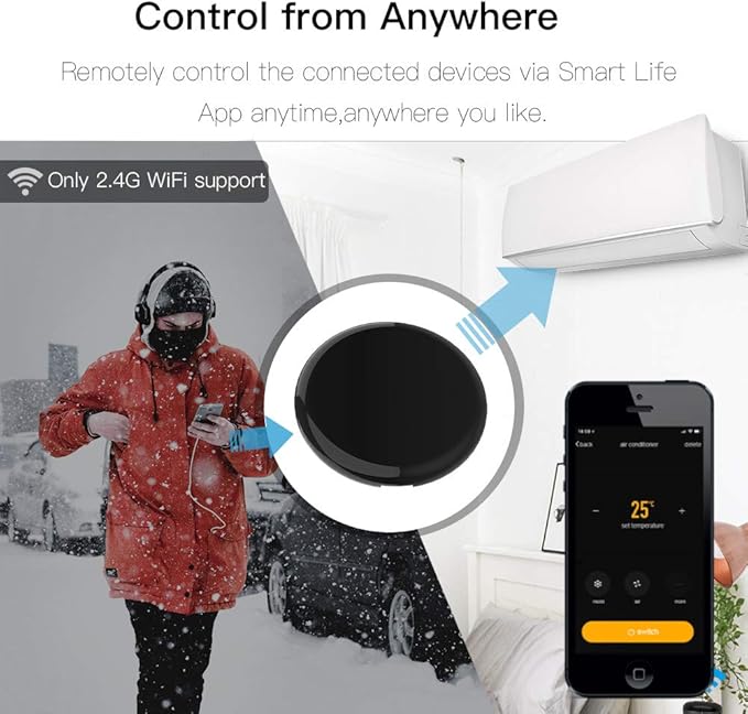 MoesGo WiFi IR Control Hub for Smart Appliances via Voice and Smart Life/Tuya - Image 3