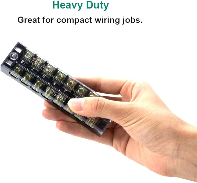 MILAPEAK 8pcs 8 Positions Dual Row 600V 25A Screw Terminal Strip Blocks - Image 7