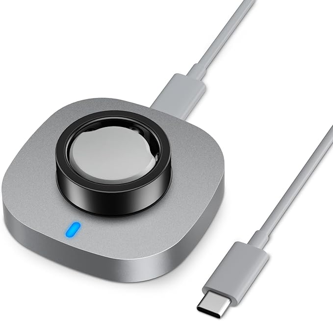 ZOOROO Charger Compatible with Oura Ring Gen 3 Size 8, Fast Charging Dock with by ZOOROO