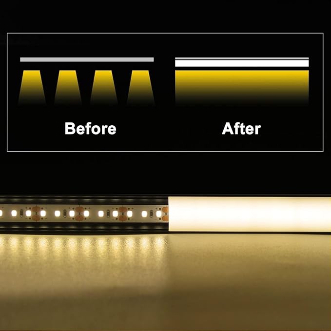 VST 20pack 3.3ft LED Channel, V Shape Led Diffuser Channel, LED Aluminum - Image 6