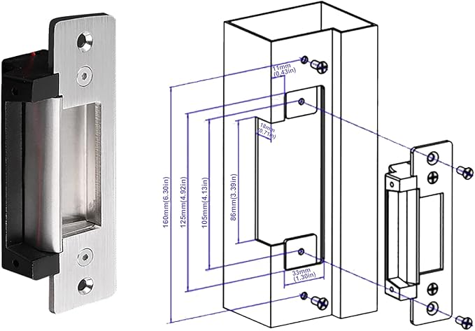WiFi Access Control 400lb Holding Force Electic Magnetic Door Lock System Kit - Image 5