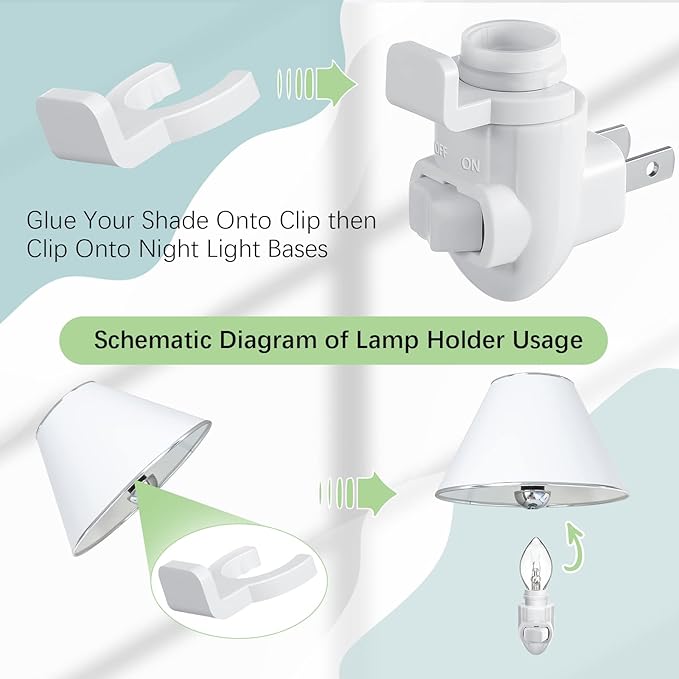 Tuanse 100 Sets Plug in Night Light Module Night Light Base - Image 5