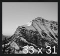 Frame It Easy 33 x 31 Black Grain Wood Frame by FrameItEasy
