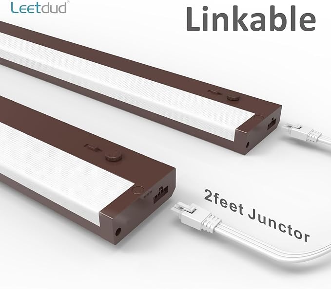 Leetdud Under Cabinet Lighting Plug in or Hardwired Built-in Dimmer, 40 Inch 20W - Image 4