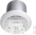 HTONG Innovation V2262-50 7 Inch Bathroom Exhaust Fan, 50 CFM Ceiling Exhaust by Unknown