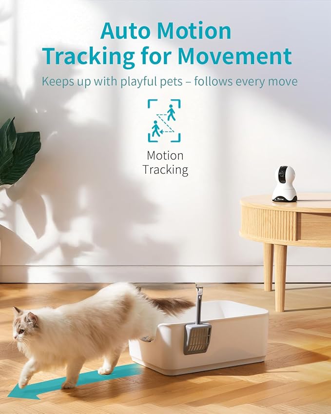 VIMTAG 2.5K Indoor Cameras for Home Security, 360° Pan/Tilt Pet Camera - Image 3