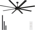 WINGBO 80 Inch Industrial Ceiling Fan without Light, 8 Aluminum Blades Ceiling by HomePage