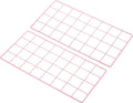 PATIKIL 16"x8" Wire Grid Panel, 2 Pack Board Photo Pictures Memo Display Grid by PATIKIL