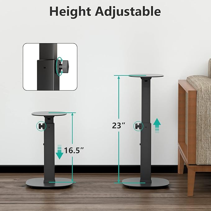 WALI Universal Speaker Stands, 23 Inch Surround Sound Speaker Stands - Image 3