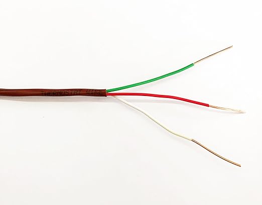 EASTWIRE 18/3 50ft Thermostat Wire, Solid Copper Wire, 18 Gauge Conductor by eastwire