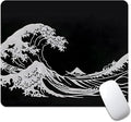 Black Wave of Kanagawa Square Mouse pad, Waterproof, Anti Slip Rubber Base by Goodsprout