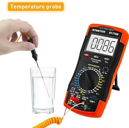 Digital Multimeter TRMS 6000 Count, BTMETER BT-770M Auto/Manual Ranging DMM - Image 3