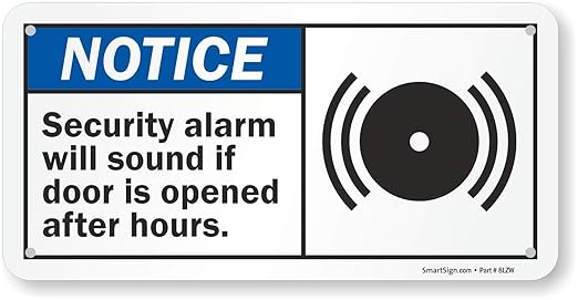 SmartSign 5 x 10 inch “Notice by SmartSign