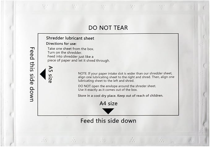Ansoon 24 Pack Paper Shredder Lubricant Sheets, Paper Shredder Sharpening & - Image 2
