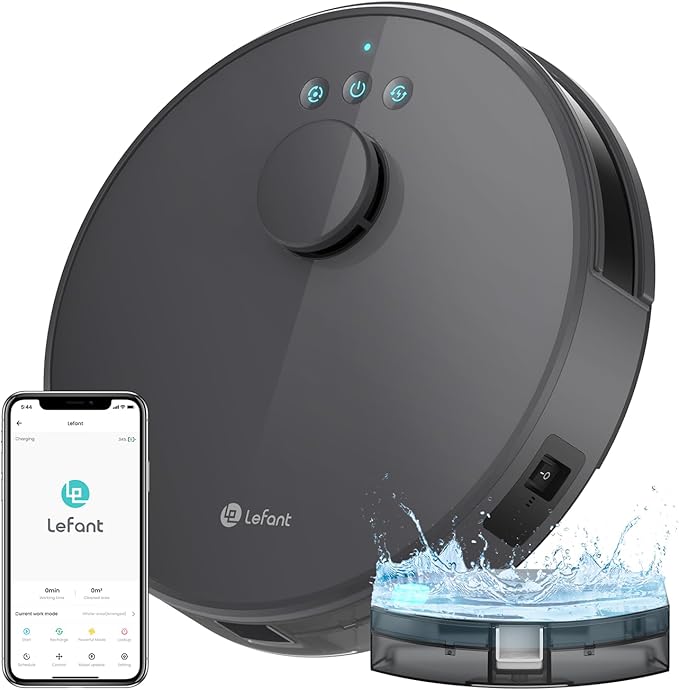 Lefant Robot Vacuum, 2200Pa Suction, 120 Min Runtime, Self-Charging Robotic by Lefant