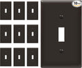 ENERLITES Toggle Light Switch Wall Plate, Gloss Finish, Standard Size 1-Gang by Enerlites