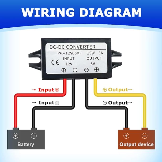 2Pcs DC 12/24V to 5V Converter 3A 15W, Step Down Converter, Voltage Reducer - Image 3