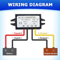 2Pcs 12/24V to 5V 5A 25W DC-DC Step Down Converter, Power Supply Adapter - Image 2