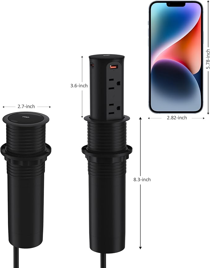 Jgstkcity 2.5 inch Hole Pop up Outlet - Image 6