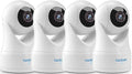 owltron 4pcs Indoor Pan/Tilt Security Camera 2K, Smart Cam by OWLTRON