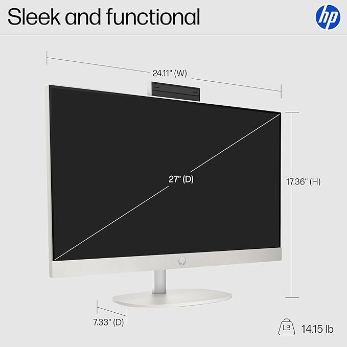 HP 27" FHD Touchscreen All-in-One Desktop Computer, 16GB DDR5 RAM 2TB SSD - Image 6