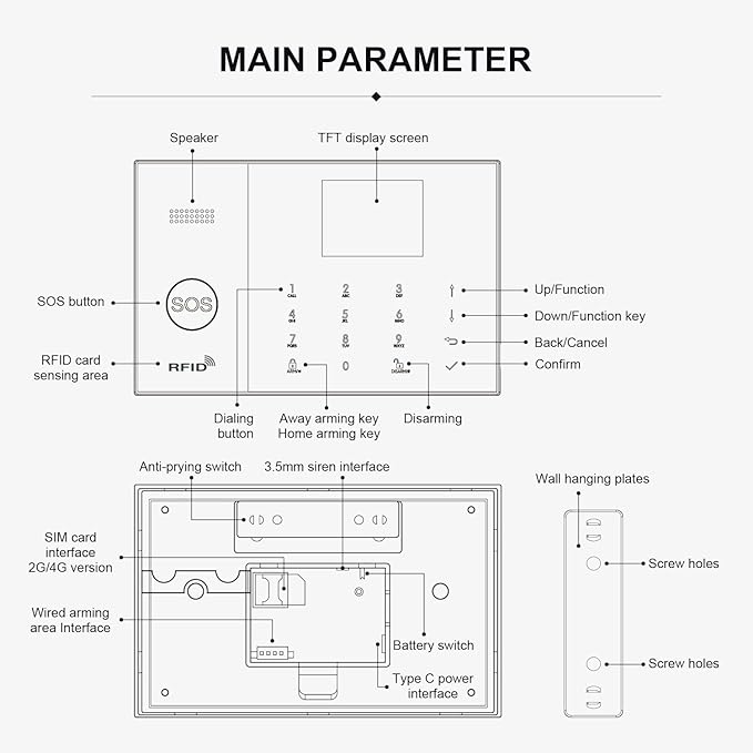PGST Home Alarm System with T21W HD 5MP Security Camera, Wireless Home Security - Image 9
