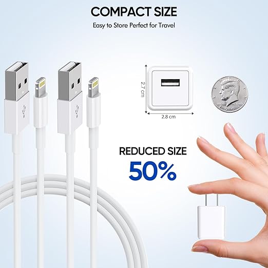 iPhone Charger, 2 Pack 10ft iPhone Charger Data Sync Transfer Lightning Cable - Image 3
