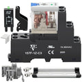 12Amp Power Relay Switch with Test Button SPDT 1NO 1NC with LED Indicator Light by ZJWZJH