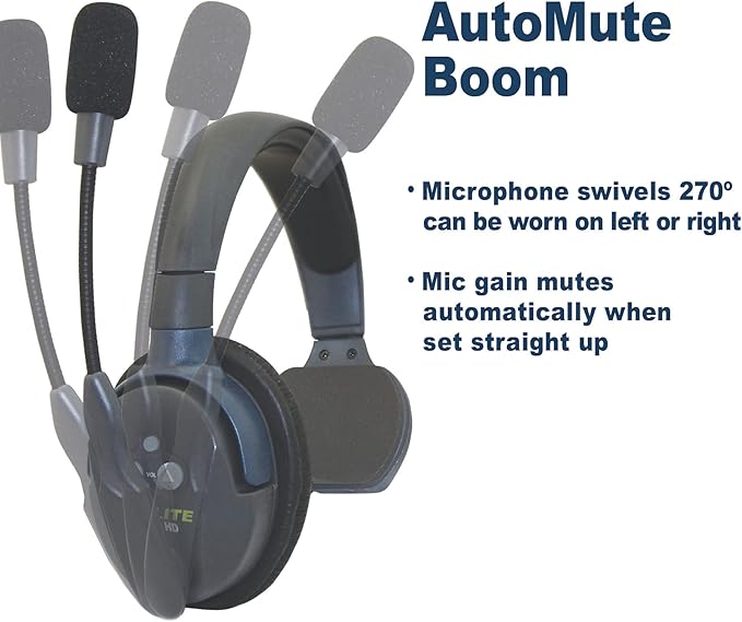 EARTEC UL413 Ultralite-HD 4-Person Full Duplex Wireless Intercom Headset - Image 3
