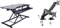 Rocelco 43" Height Adjustable Standing Desk Converter by Rocelco