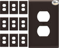 ENERLITES Duplex Receptacle Outlet Wall Plate, Gloss Finish, Midway Size 1-Gang by Enerlites