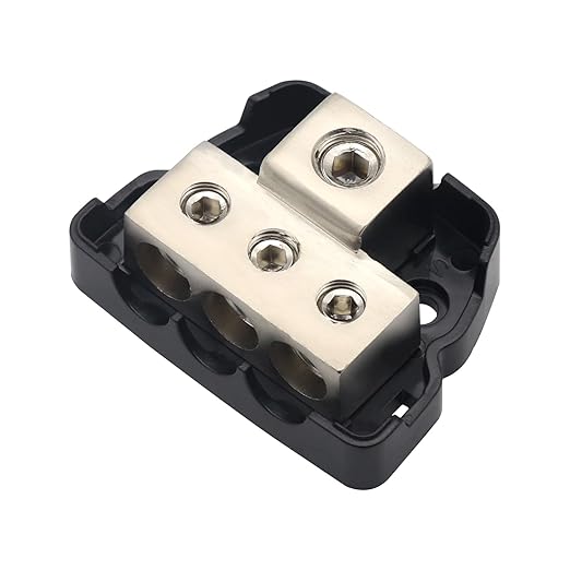 3 Way Amplifier Sub Speaker Audio Distribution Block 0 Gauge /4 Gauge in 4 GA / - Image 2