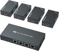 HDMI Extender Splitter 1x4 1080P@60Hz Over Cat 5E/6/7 Ethernet Cable 50m by PWAYTEK