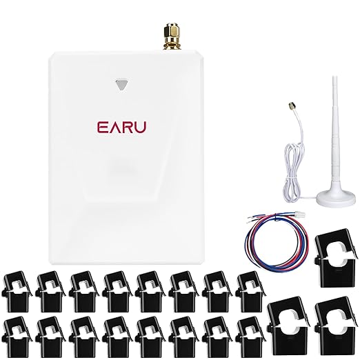 Smart Home Energy Monitor with 16 50A and 3-300A Circuit Level Sensors by EARUMZDQ