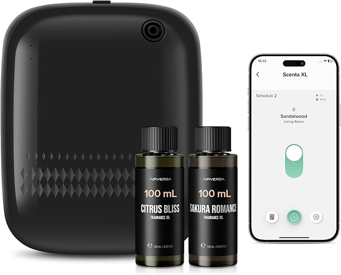 Airversa Smart Waterless Essential Oil Diffuser Starter Kit by Airversa