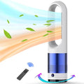 Bladeless Heater and Fan Combo, 1400 Watt Heater Fan and 40 Watt Cold Fan by Voagupa