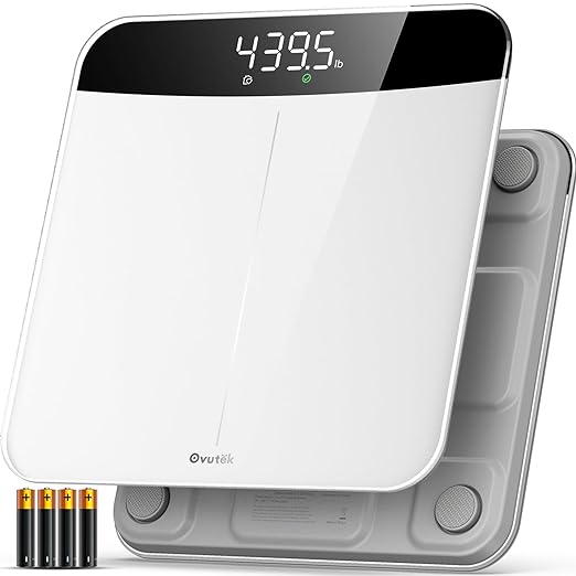 Ovutek Scale for Body Weight, Highly Accurate 450lb Digital Bathroom Scales for by Ovutek