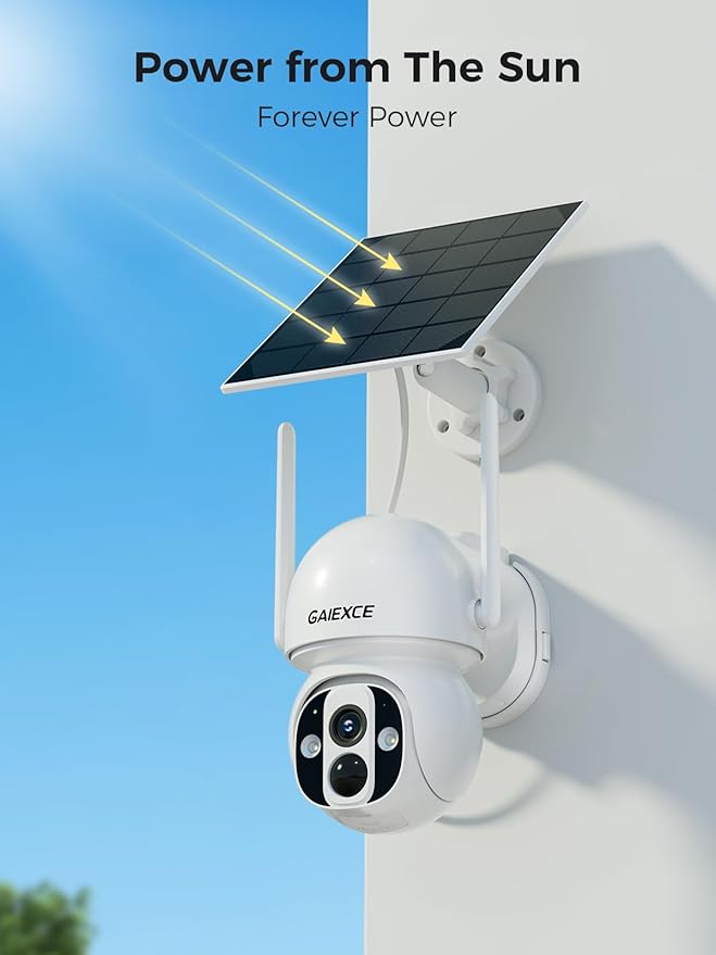 GAIEXCE Solar Home Security Camera System Wireless Outdoor, 4 Cam Kit - Image 3